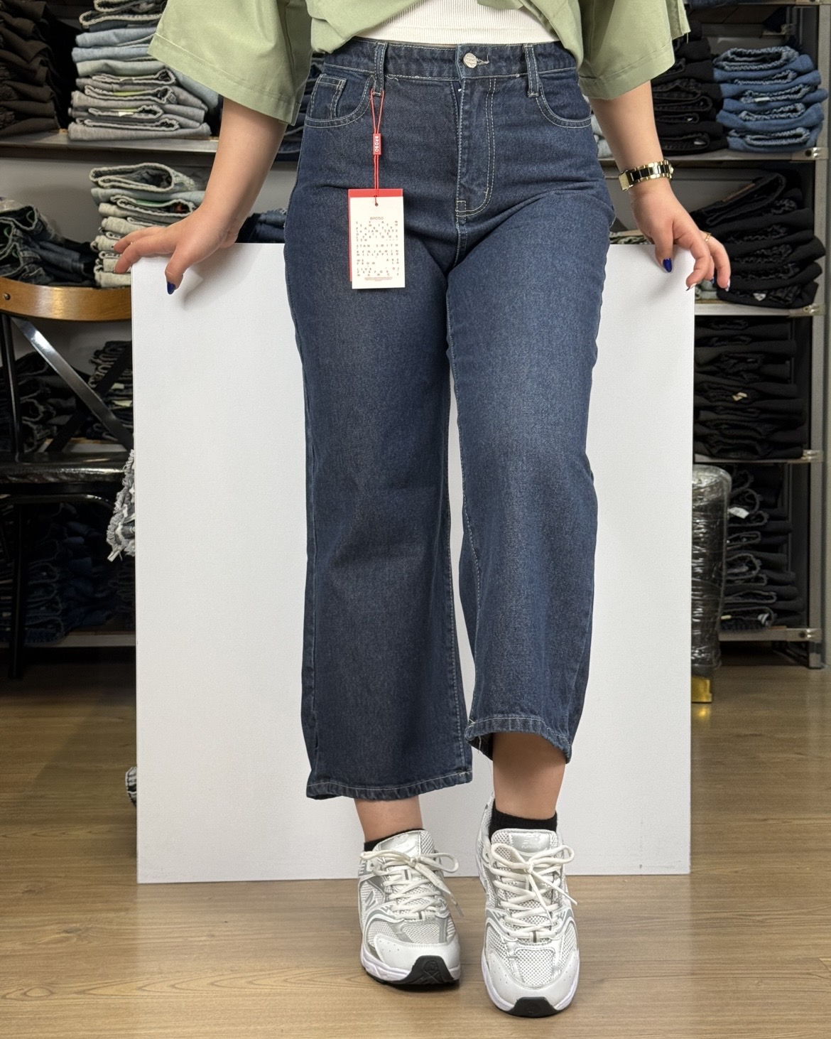 شلوار جین زنانه مدل wide leg واید لگ کد۶