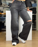شلوار جین زنانه زاپدار مدل Baagy jeans بگ کد۴۷
